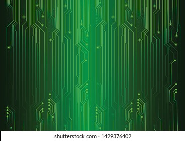 green cyber circuit future technology concept background