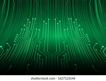 green cyber circuit future technology concept background