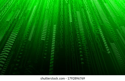 grüner Cyberkreis-Technologiehintergrund