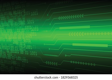 fondo de concepto de tecnología futura de circuito cibernético verde