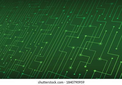 green cyber circuit future technology concept background