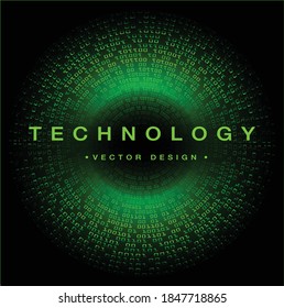 green cyber circuit future technology concept background