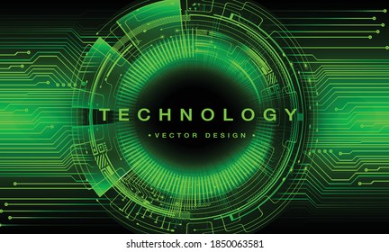 green cyber circuit future technology concept background