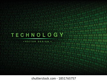 green cyber circuit future technology concept background