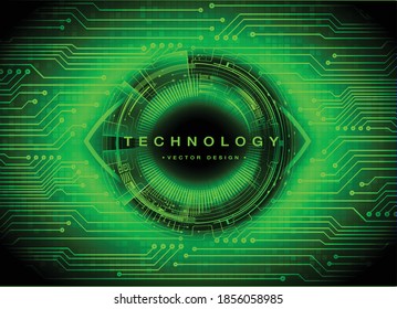 green cyber circuit future technology concept background