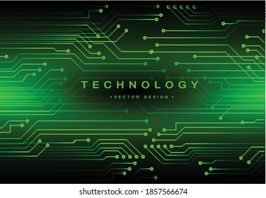 green cyber circuit future technology concept background