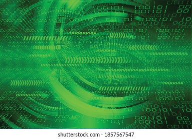 green cyber circuit future technology concept background
