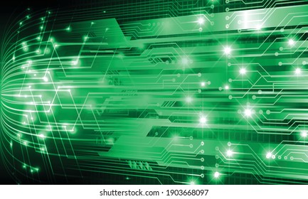 green cyber circuit future technology concept background