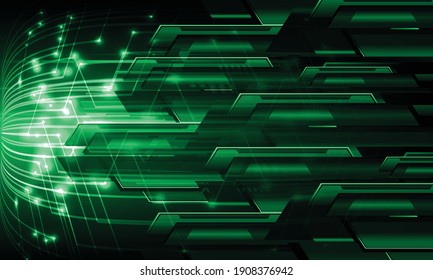 green cyber circuit future technology concept background
