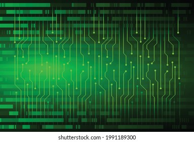 green cyber circuit future technology concept background