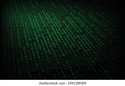 green cyber circuit future technology concept background
