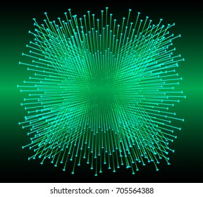 green cyber high tech circuit board