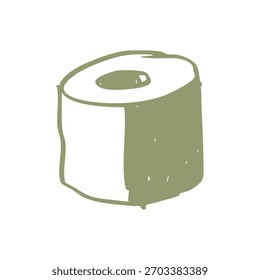 green cylinder 3d shape element