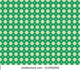 Green Daisy Background