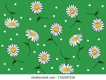 green daisy pattern hand drawn  daisy pattern hand drawn design ditsy flower design springy vector fabric towel  pattern summer print  ditsy flower 
stationery,towel,linens,sationery repeat pattern