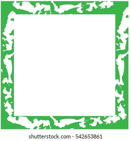 Green damaged frame