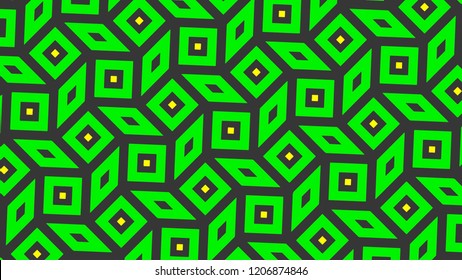 green and dark green box pattern abstract background