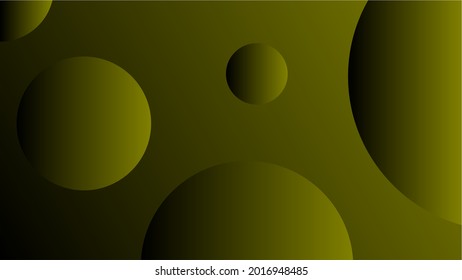 green dark circles background with gradient