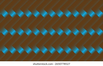 Green and Dark Diamond-Shaped.Background design featuring metallic copper foil