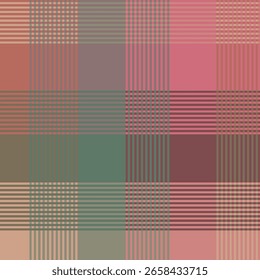 Verde y rosa oscuro, degradado multicolor rosa claro Patrón sin costuras texturizado a cuadros adecuado para textiles y gráficos de moda.