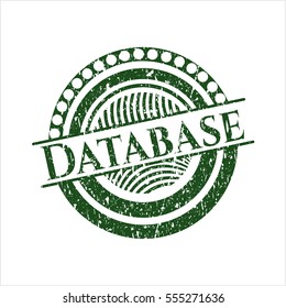 Green Database distressed rubber texture