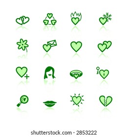green dating icons