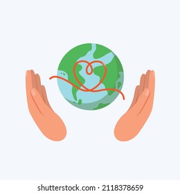Green day, protect the earth and Bio and Eco logo.