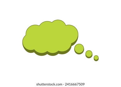 Green Decor Flat Sticker Design