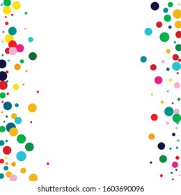 Green Decoration Rain Illustration. White Abstract Dot Backdrop. Effect Backdrop. Carnival Orange Wallpaper.