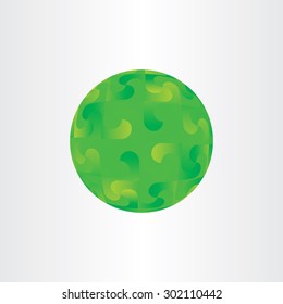 green decorative globe vector circle background abstract symbol
