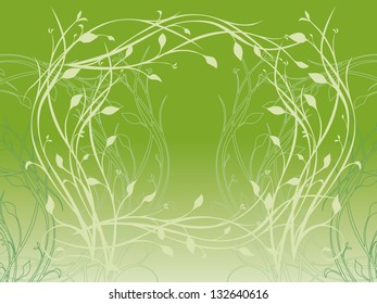 A green decorative line style