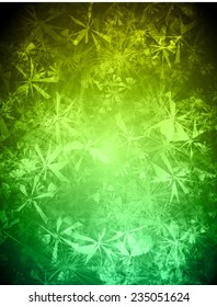 Green Defocused Light, Flickering Lights, Vector abstract festive background with bokeh defocused lights. 