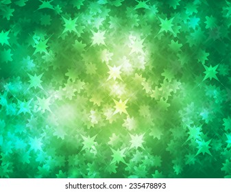 Green Defocused Light, Flickering Lights, Vector abstract festive background with bokeh defocused lights. 