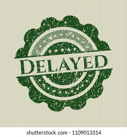  Green Delayed distressed rubber grunge stamp