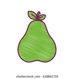 green delicious pear fruit icon