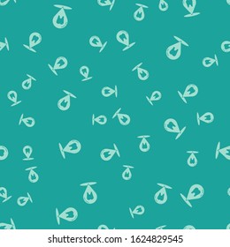 Green Dental clinic location icon isolated seamless pattern on green background.  Vector Illustration