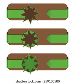 green design banner collection EPS 10 vector