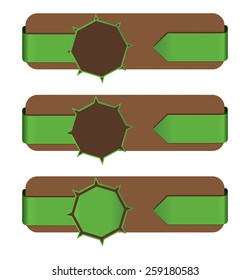 green design banner collection EPS 10 vector