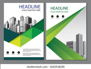 green design brochure, flyer, layout, business template