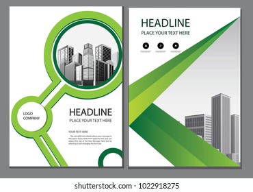 green design brochure, flyer, layout, business template