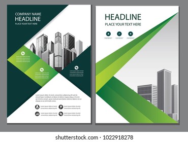 green design brochure, flyer, layout, business template