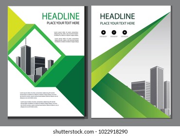 green design brochure, flyer, layout, business template