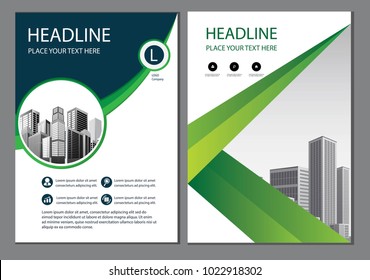 green design brochure, flyer, layout, business template