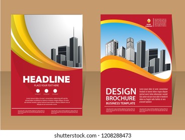 green design cover brochure business template 