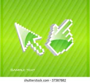 Green design with pointers