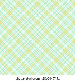 Green Diagonal Plaid Tartan textured Seamless pattern design suitable for fashion textiles and graphics