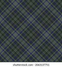 Green Diagonal Plaid Tartan textured Seamless pattern design suitable for fashion textiles and graphics