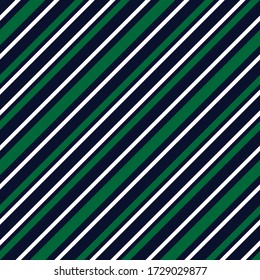 Green diagonal striped seamless pattern background suitable for fashion textiles, graphics