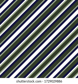 Green diagonal striped seamless pattern background suitable for fashion textiles, graphics