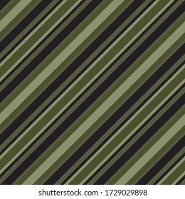 Green diagonal striped seamless pattern background suitable for fashion textiles, graphics